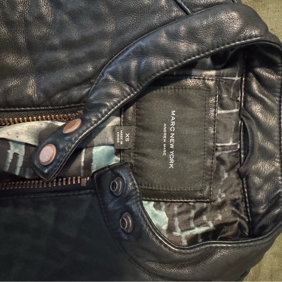 Andrew Marc Leather Jacket - Picture 2 of 3